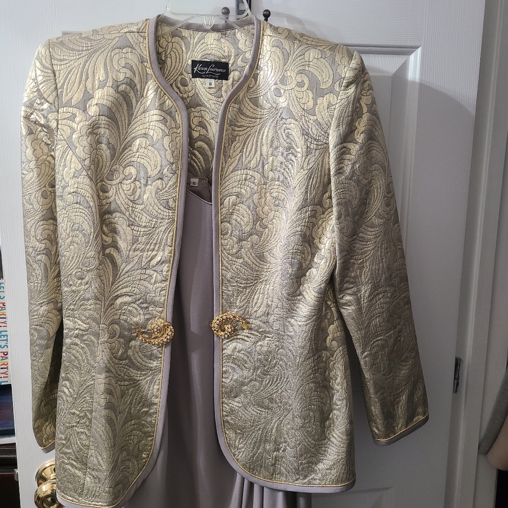 Vintage Karen Lawrence by Matthew cocktail dress and jacket